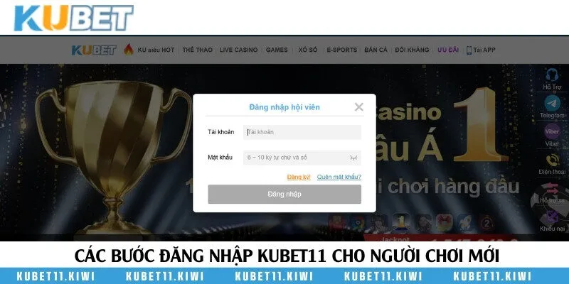 Tham khảo các bước đăng nhập Kubet11 cực nhanh