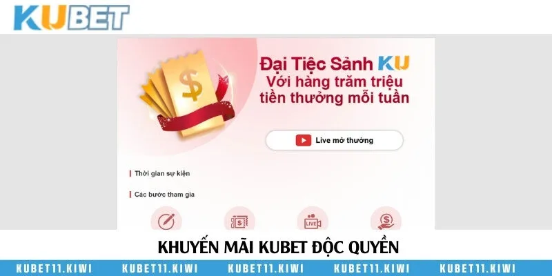 Khuyến mãi Kubet độc quyền